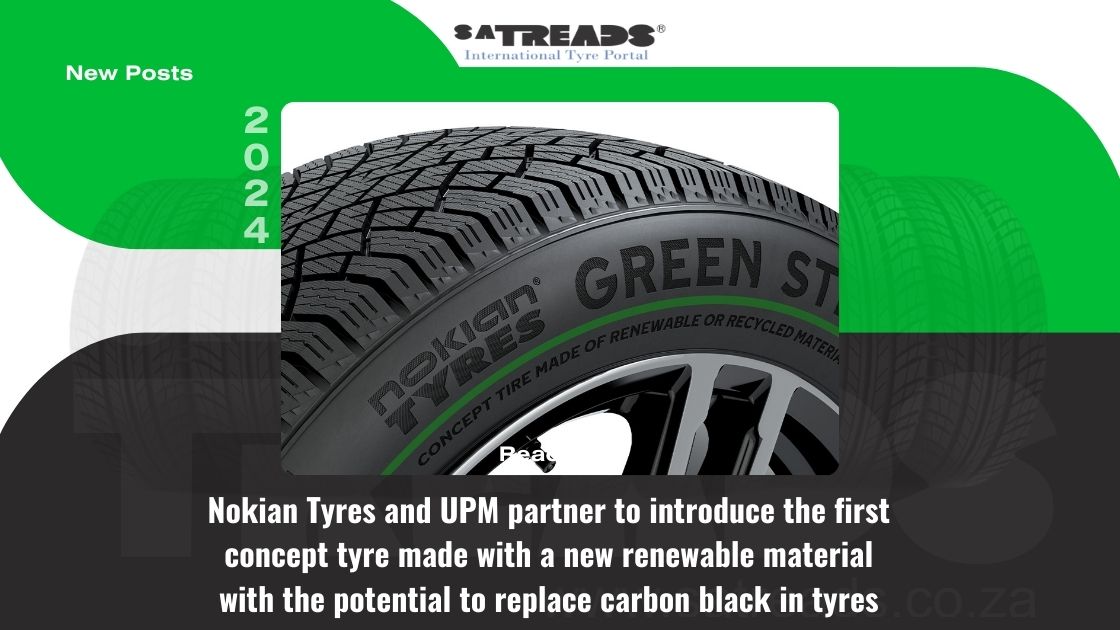 Nokian Tyres and UPM partner to introduce the first concept tyre made with a new renewable material with the potential to replace carbon black in tyres