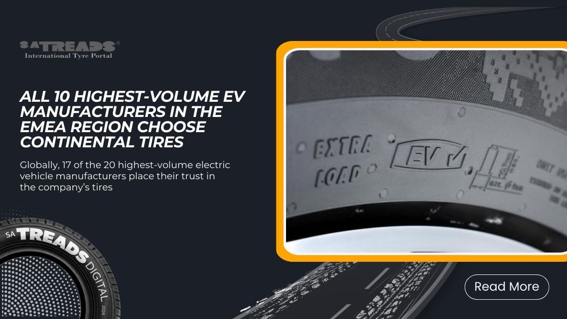 All 10 Highest-volume EV Manufacturers in the EMEA Region Choose Continental Tires
