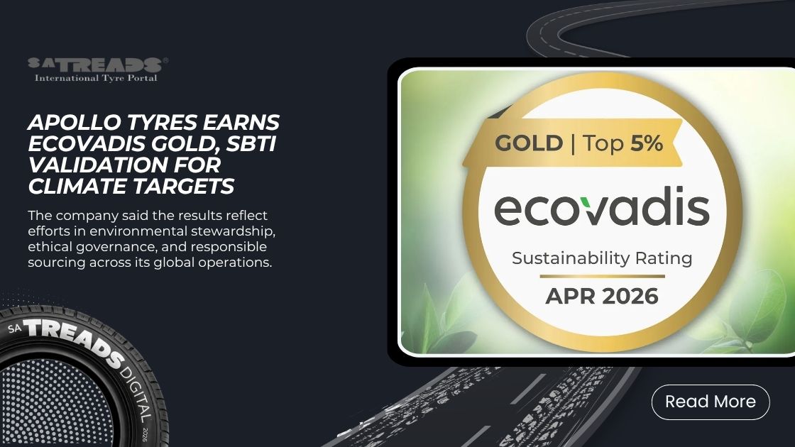 Apollo Tyres Earns EcoVadis Gold, SBTi Validation for Climate Targets
