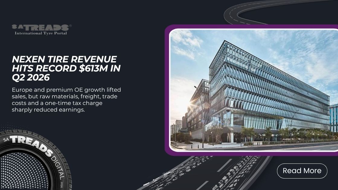 Nexen Tire Revenue Hits Record $613M in Q2 2026