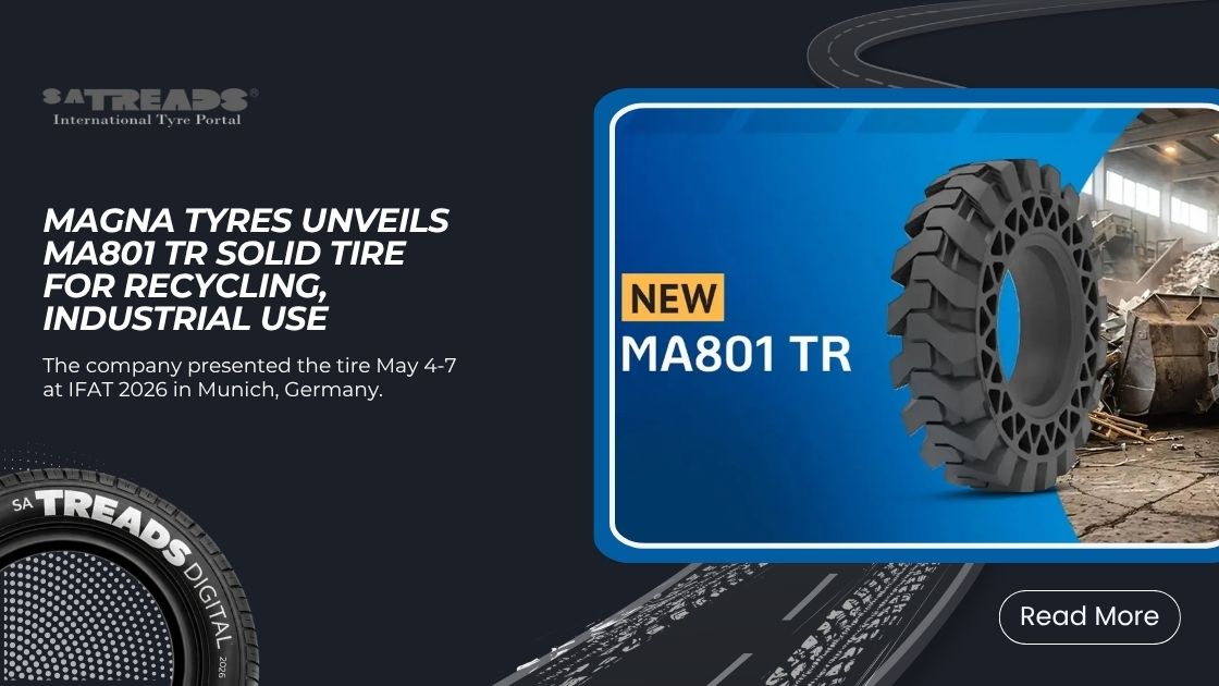 Magna Tyres Unveils MA801 TR Solid Tire for Recycling, Industrial Use